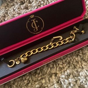 Juicy Couture Gold Charm Bracelet with J Charm
